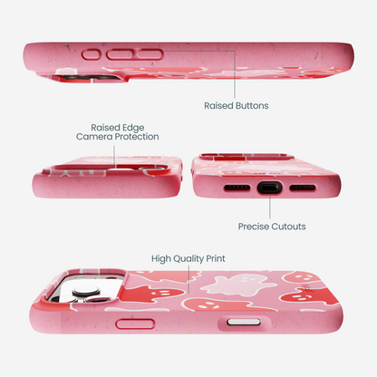 Bubblegum Pink Phantom Pals iPhone 17 Pro Max Case
