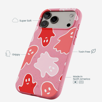 Bubblegum Pink Phantom Pals iPhone 17 Pro Max Case