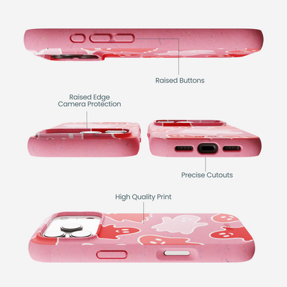 Bubblegum Pink Phantom Pals iPhone 17 Pro Case