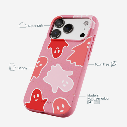Bubblegum Pink Phantom Pals iPhone 17 Pro Case