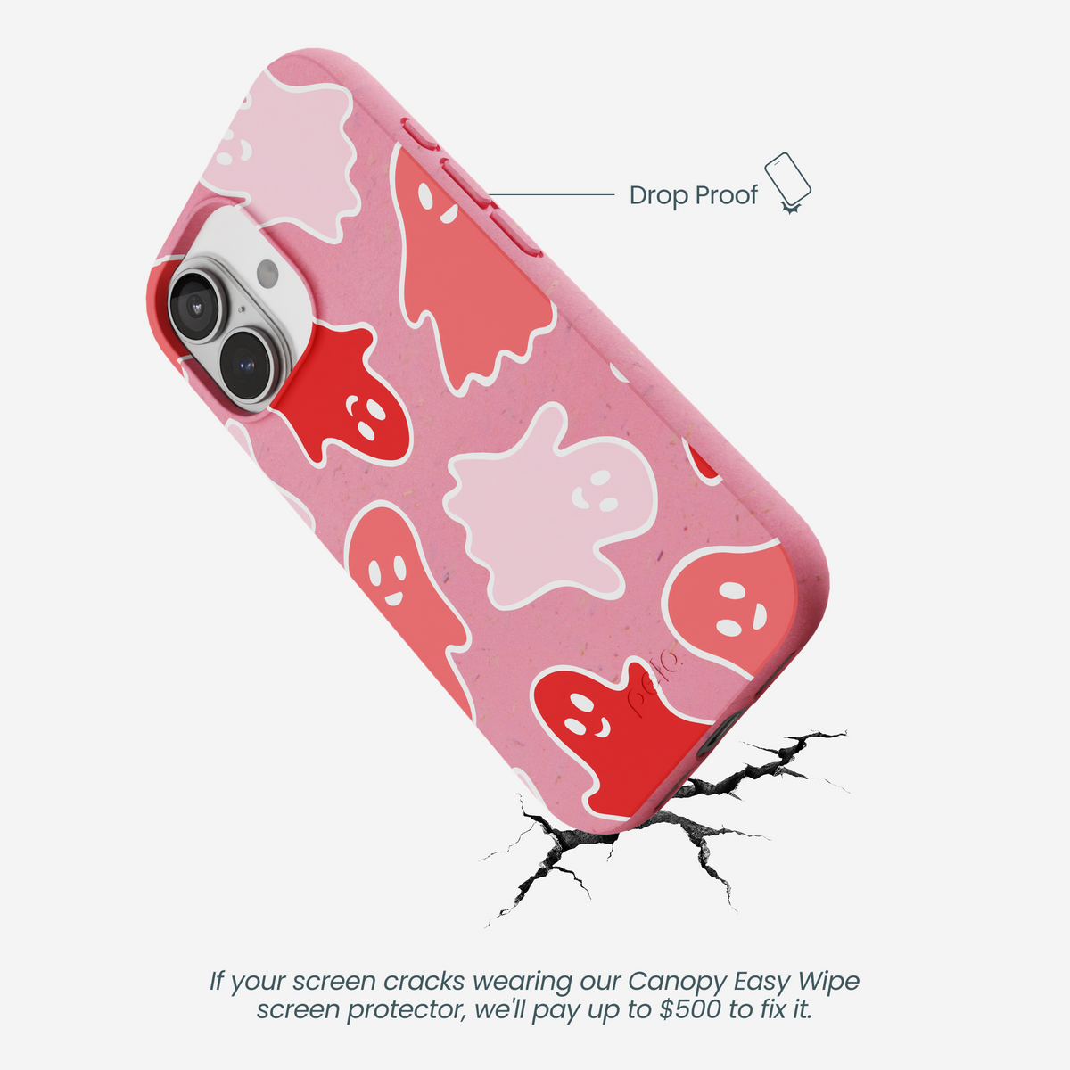 Bubblegum Pink Phantom Pals iPhone 17 Case