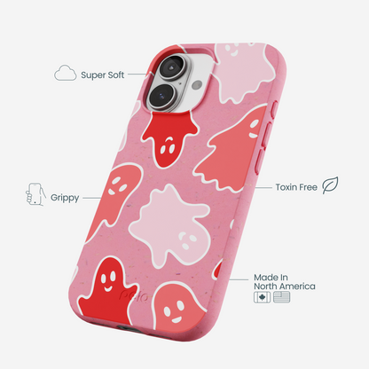 Bubblegum Pink Phantom Pals iPhone 17 Case