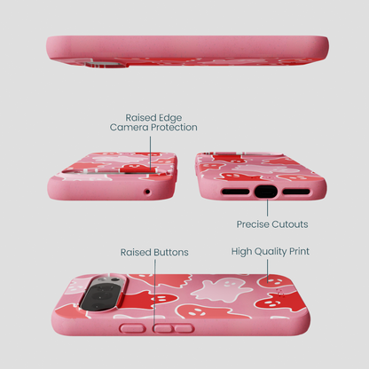 Bubblegum Pink Phantom Pals Google Pixel 10/10 Pro Case