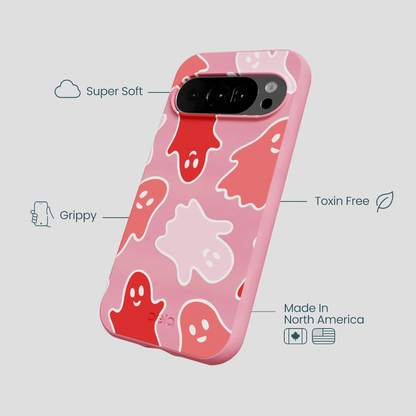 Bubblegum Pink Phantom Pals Google Pixel 10/10 Pro Case