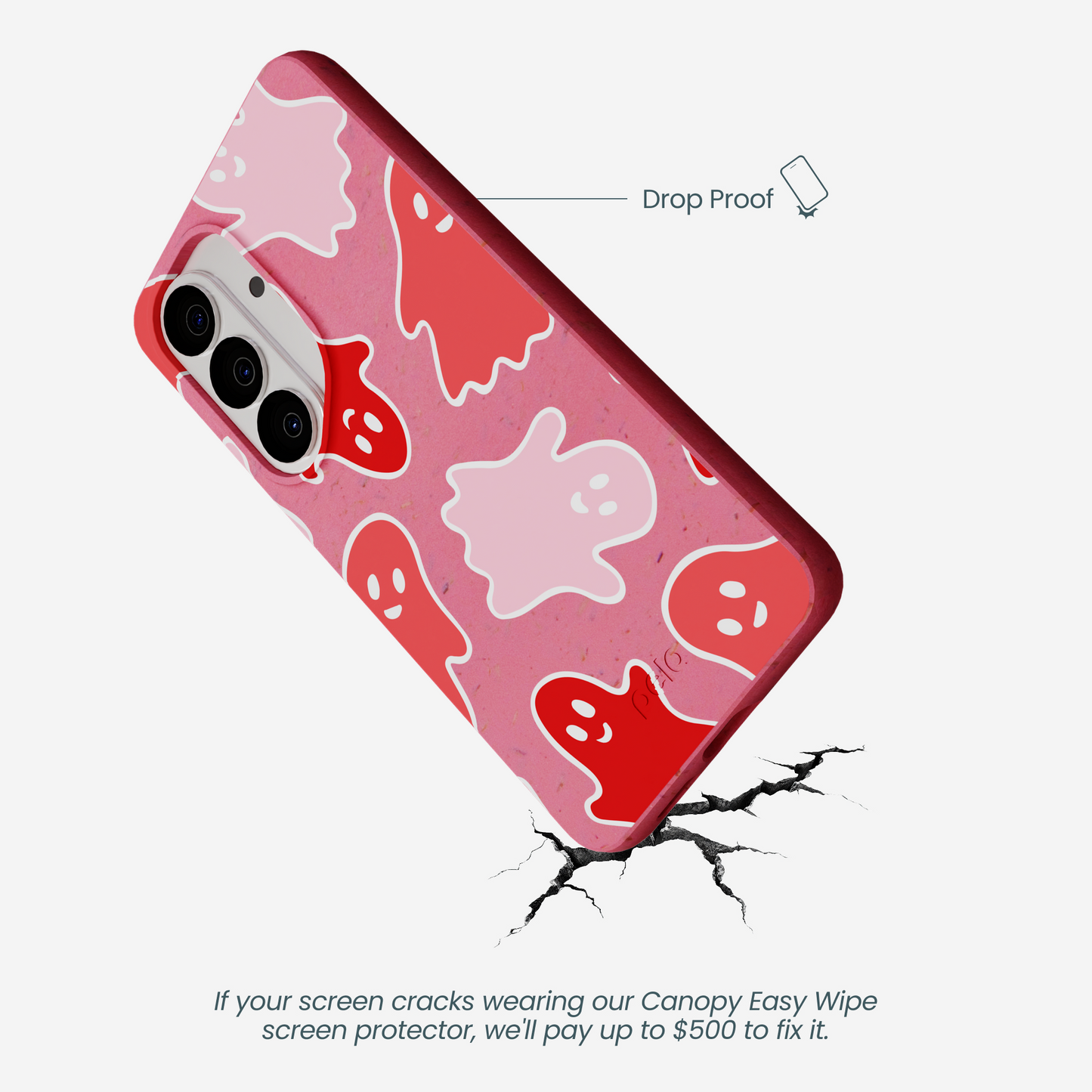 Bubblegum Pink Phantom Pals Samsung Galaxy S26 Case