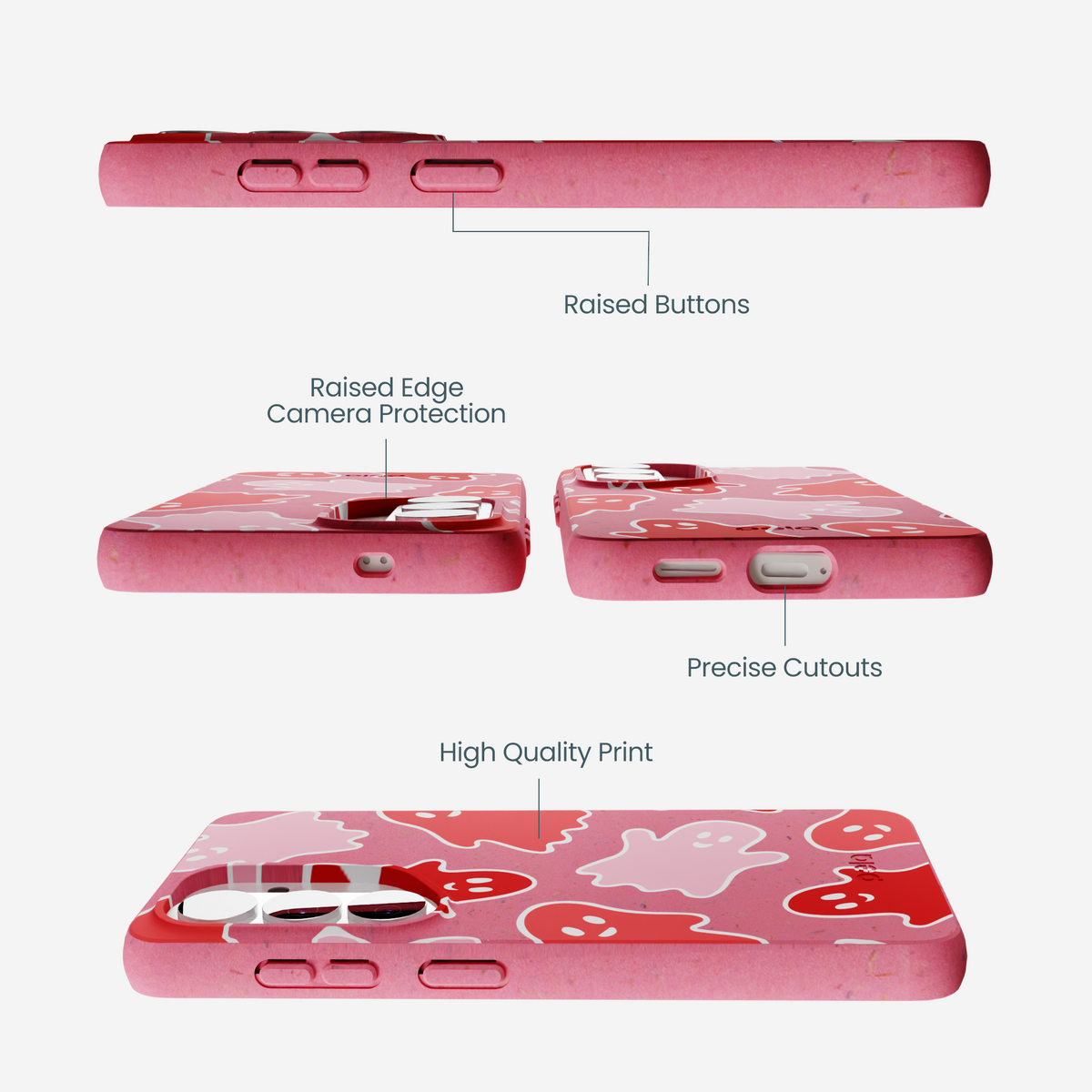 Bubblegum Pink Phantom Pals Samsung Galaxy S26 Case