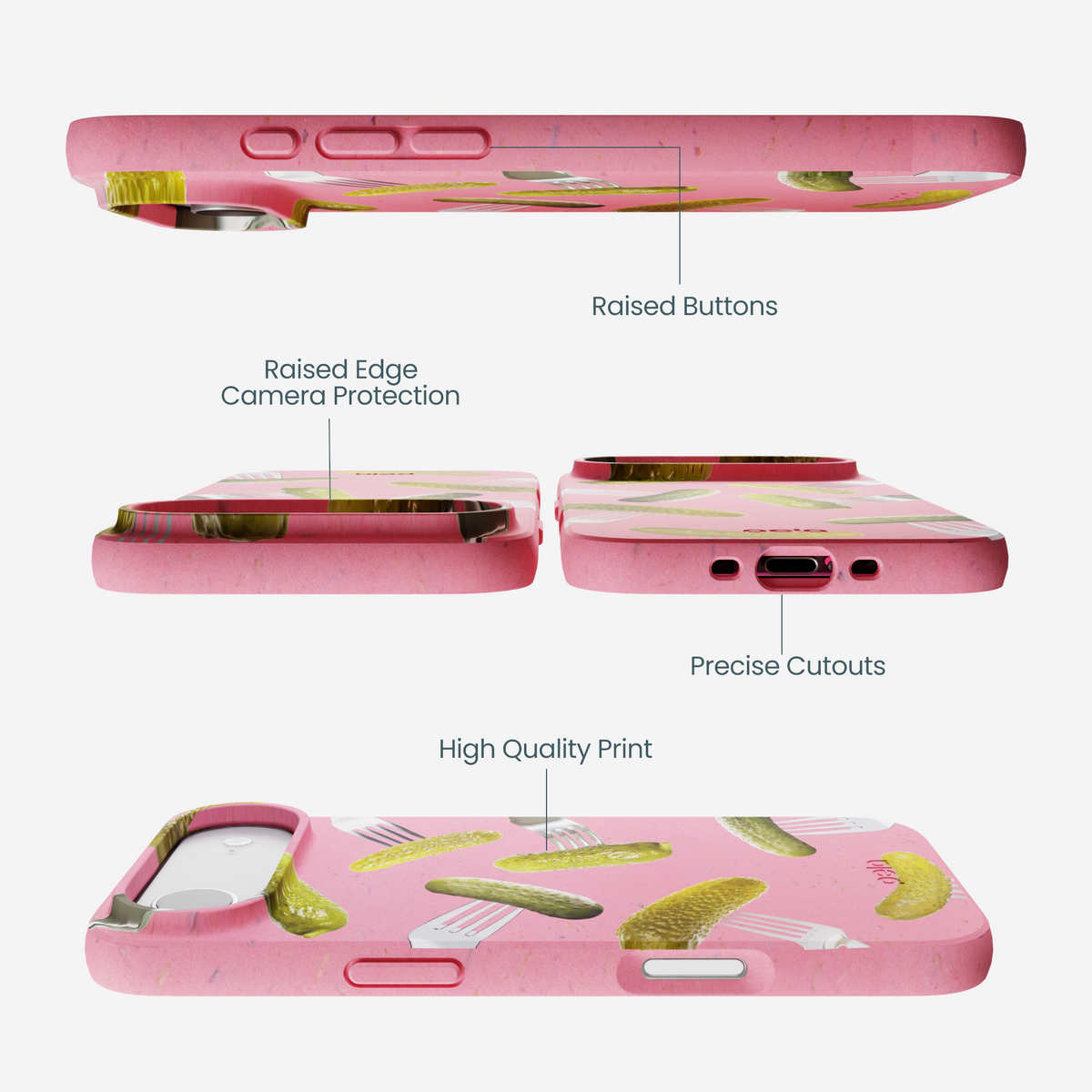 Bubblegum Pink Pickle Party iPhone Air Case