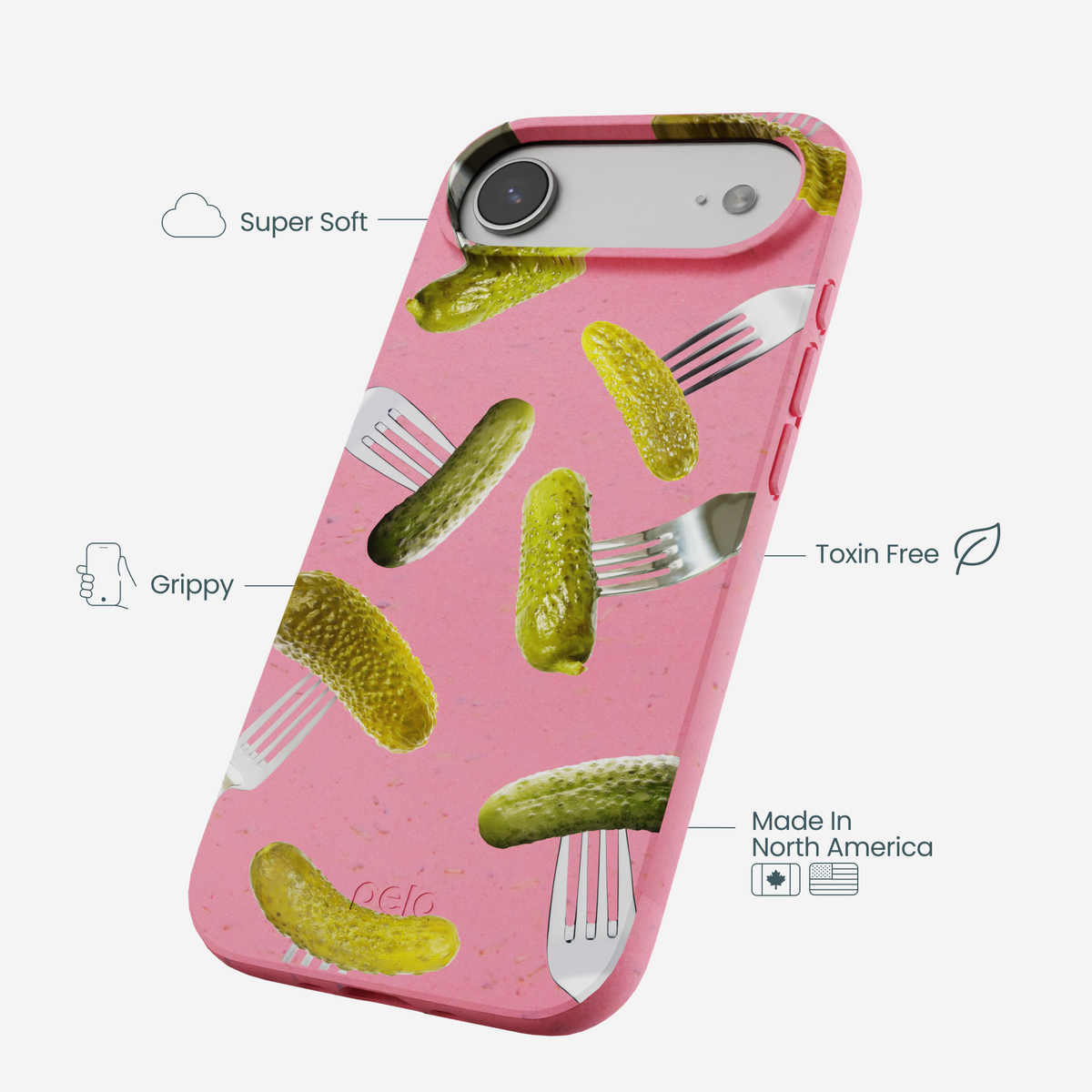 Bubblegum Pink Pickle Party iPhone Air Case