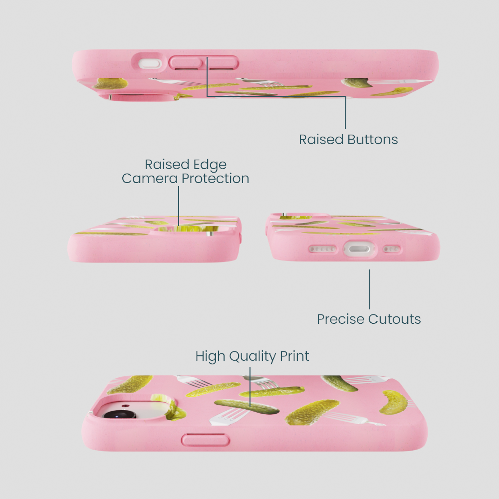 Bubblegum Pink Pickle Party iPhone 16e/17e Case