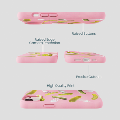 Bubblegum Pink Pickle Party iPhone 16e/17e Case