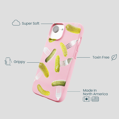 Bubblegum Pink Pickle Party iPhone 16e/17e Case