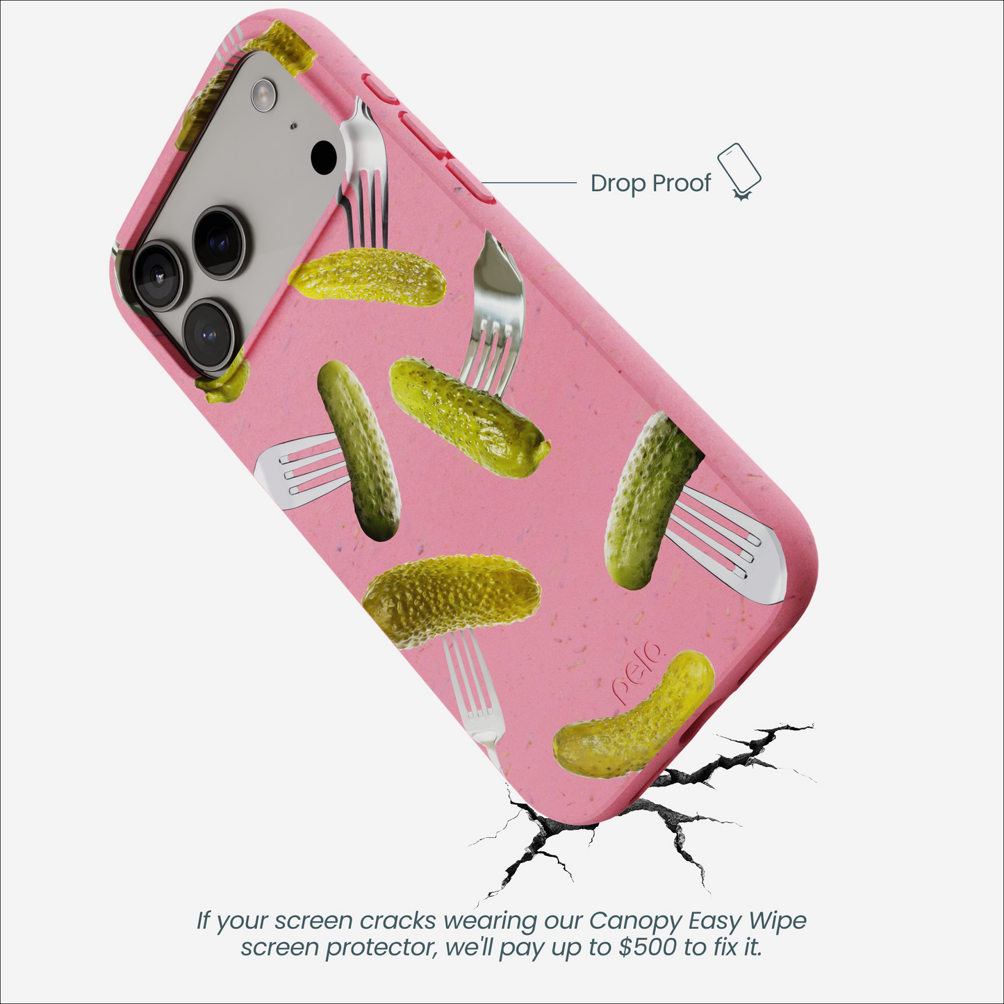 Bubblegum Pink Pickle Party iPhone 17 Pro Max Case