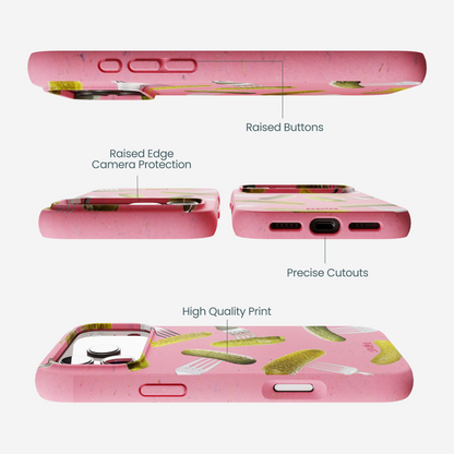 Bubblegum Pink Pickle Party iPhone 17 Pro Max Case