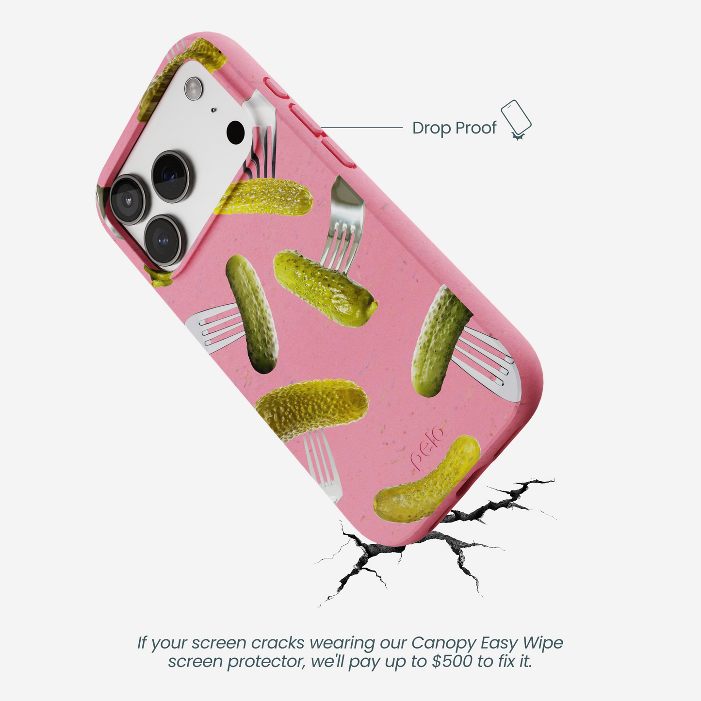 Bubblegum Pink Pickle Party iPhone 17 Pro Case
