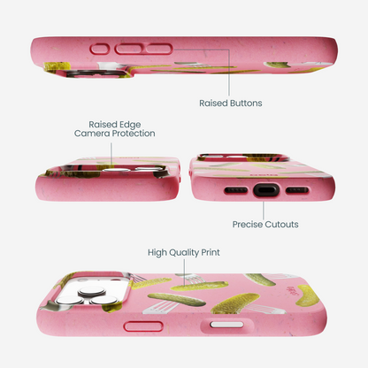 Bubblegum Pink Pickle Party iPhone 17 Pro Case