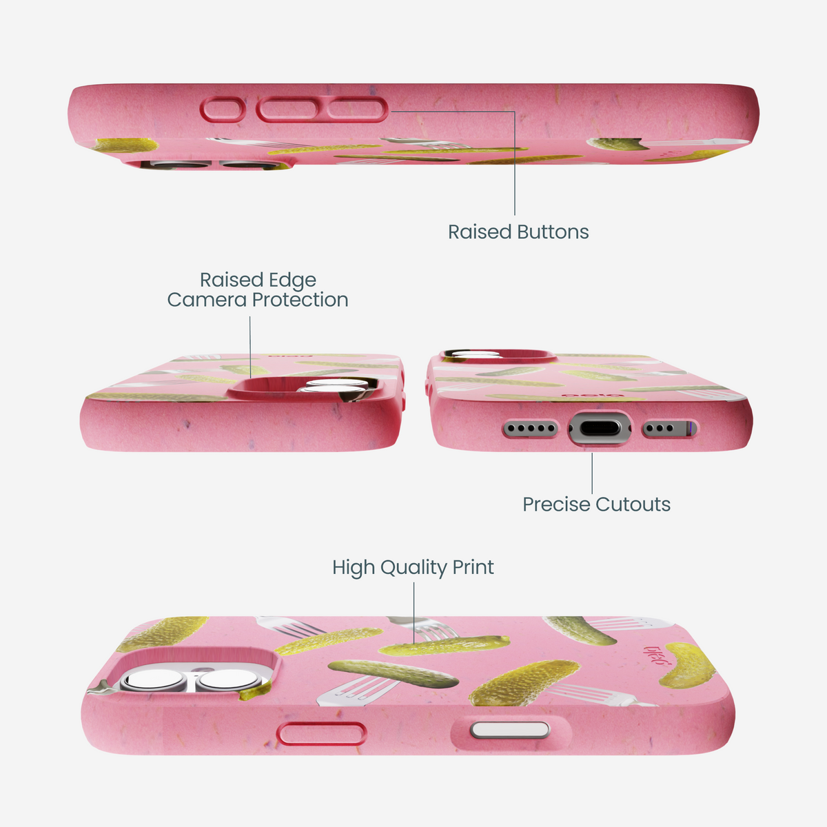 Bubblegum Pink Pickle Party iPhone 17 Case