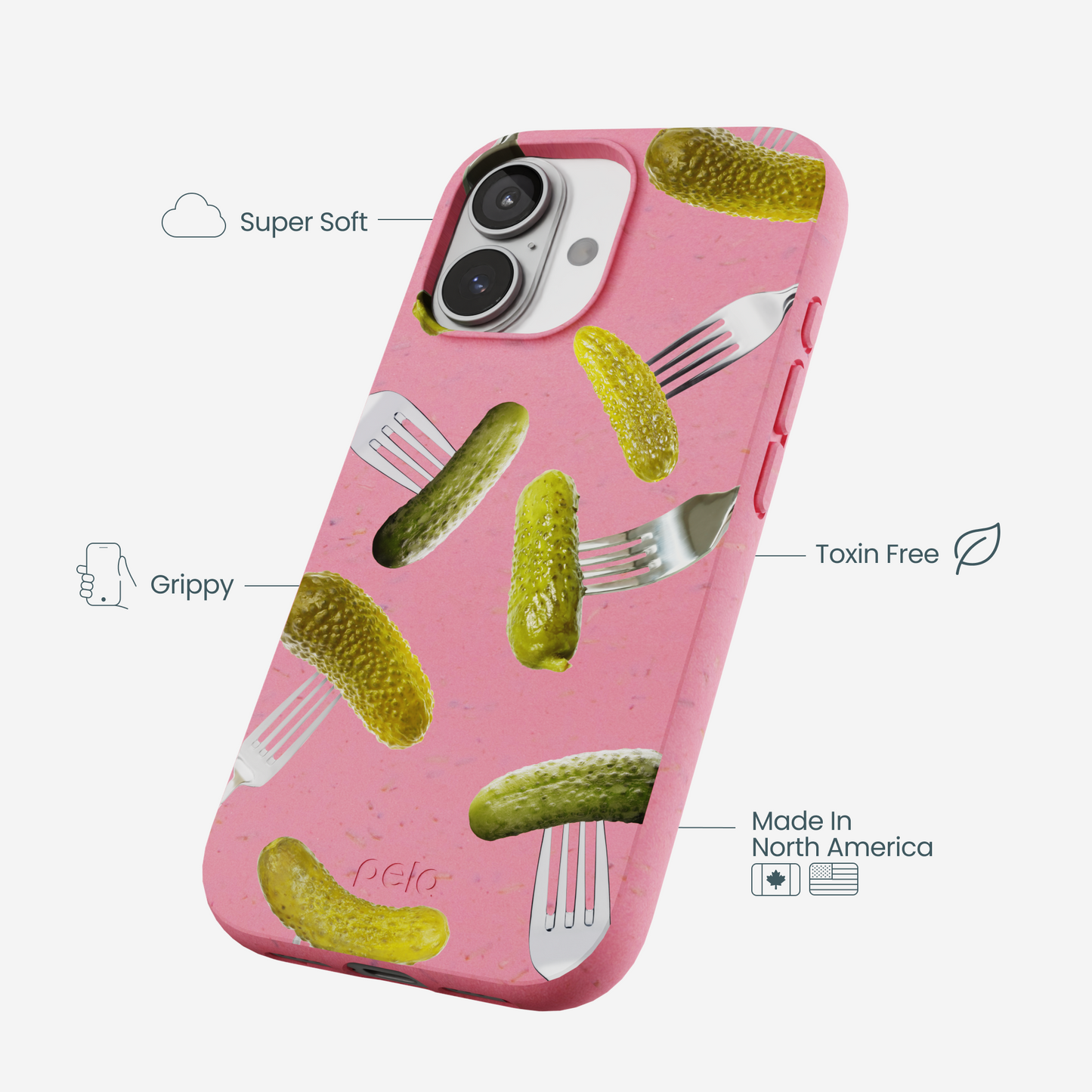 Bubblegum Pink Pickle Party iPhone 17 Case