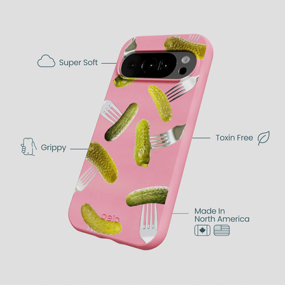 Bubblegum Pink Pickle Party Google Pixel 10/10 Pro Case