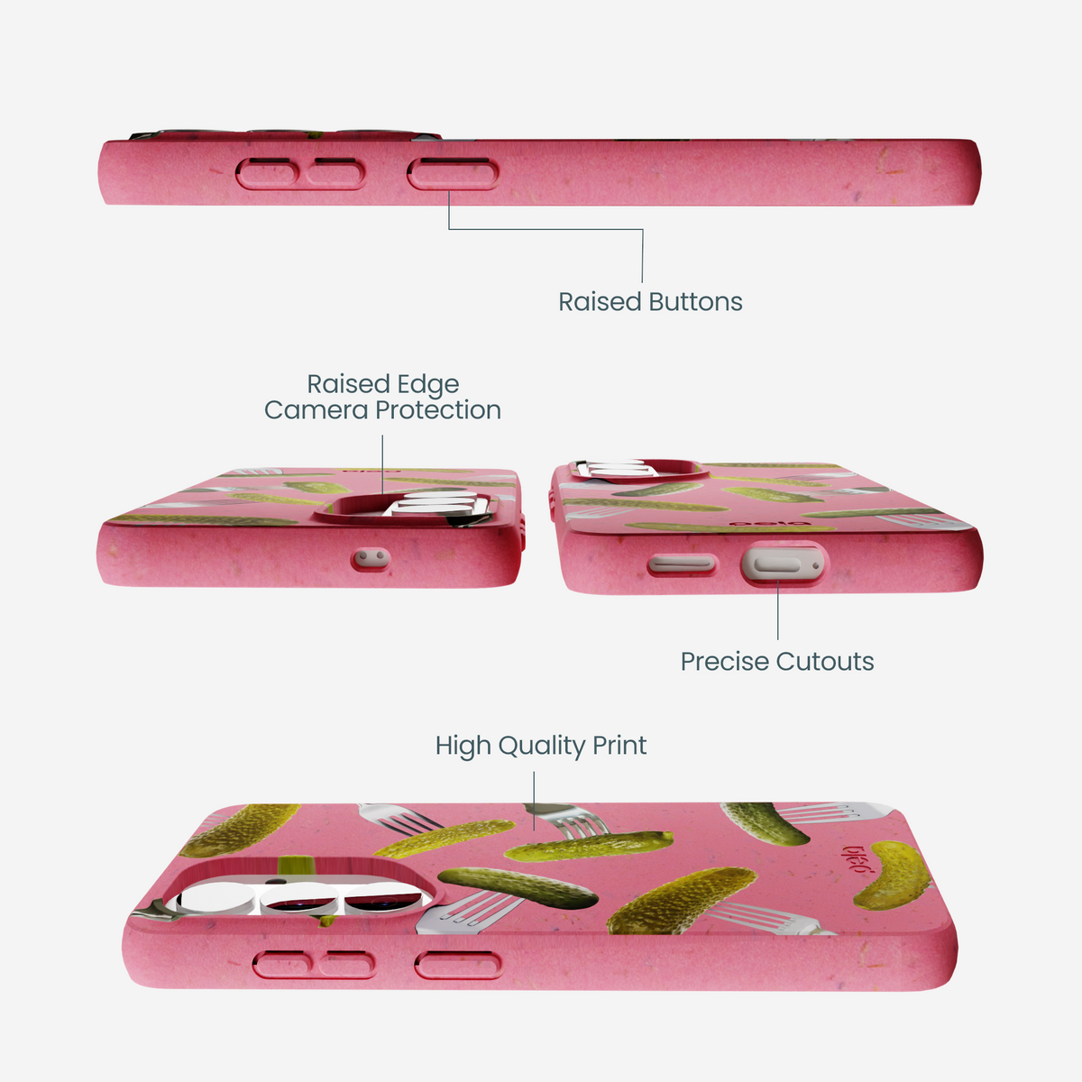 Bubblegum Pink Pickle Party Samsung Galaxy S26 Case