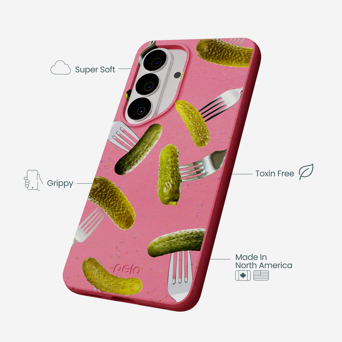 Bubblegum Pink Pickle Party Samsung Galaxy S26 Case