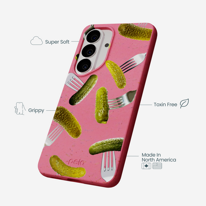 Bubblegum Pink Pickle Party Samsung Galaxy S26 Case