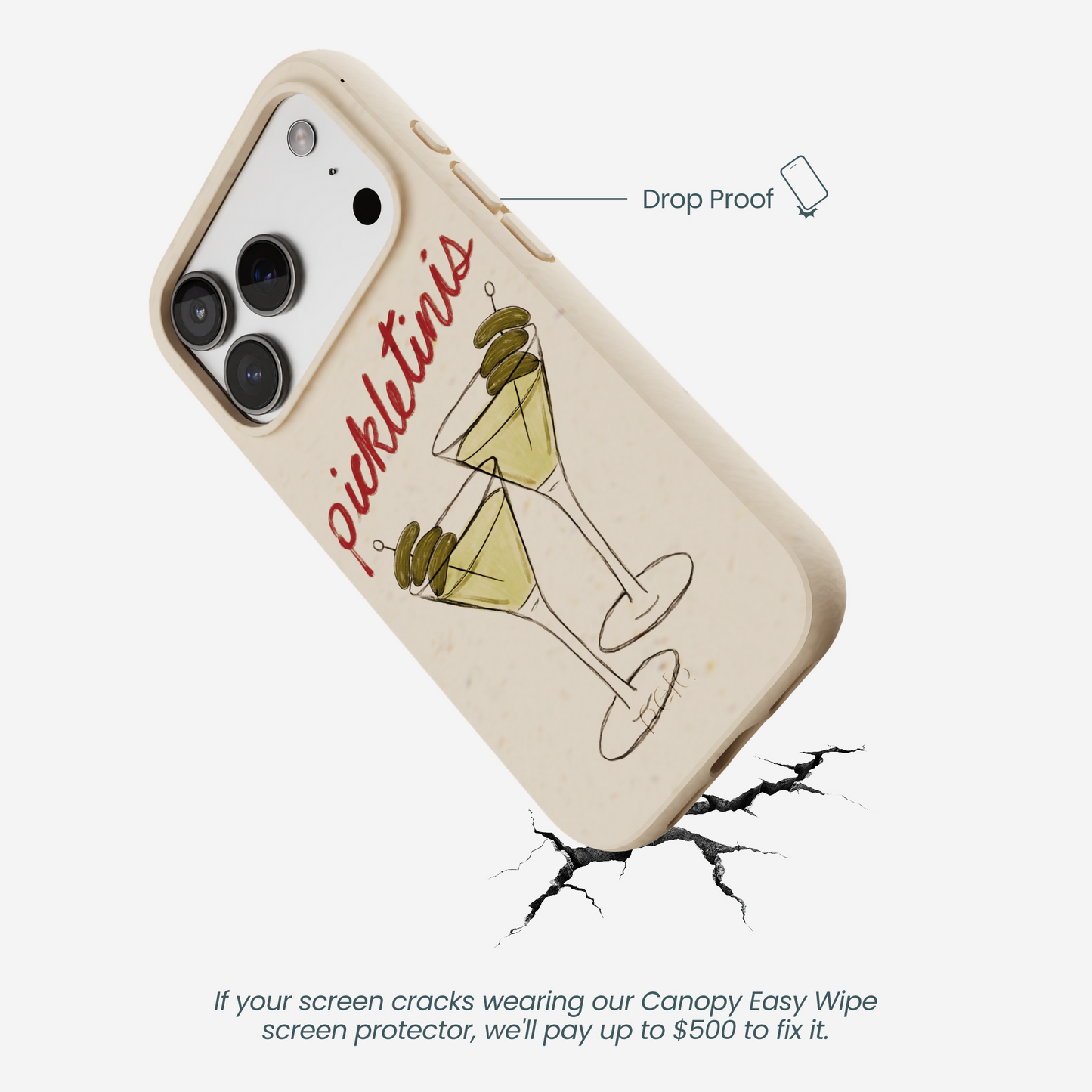 Seashell Pickletinis iPhone 17 Pro Case
