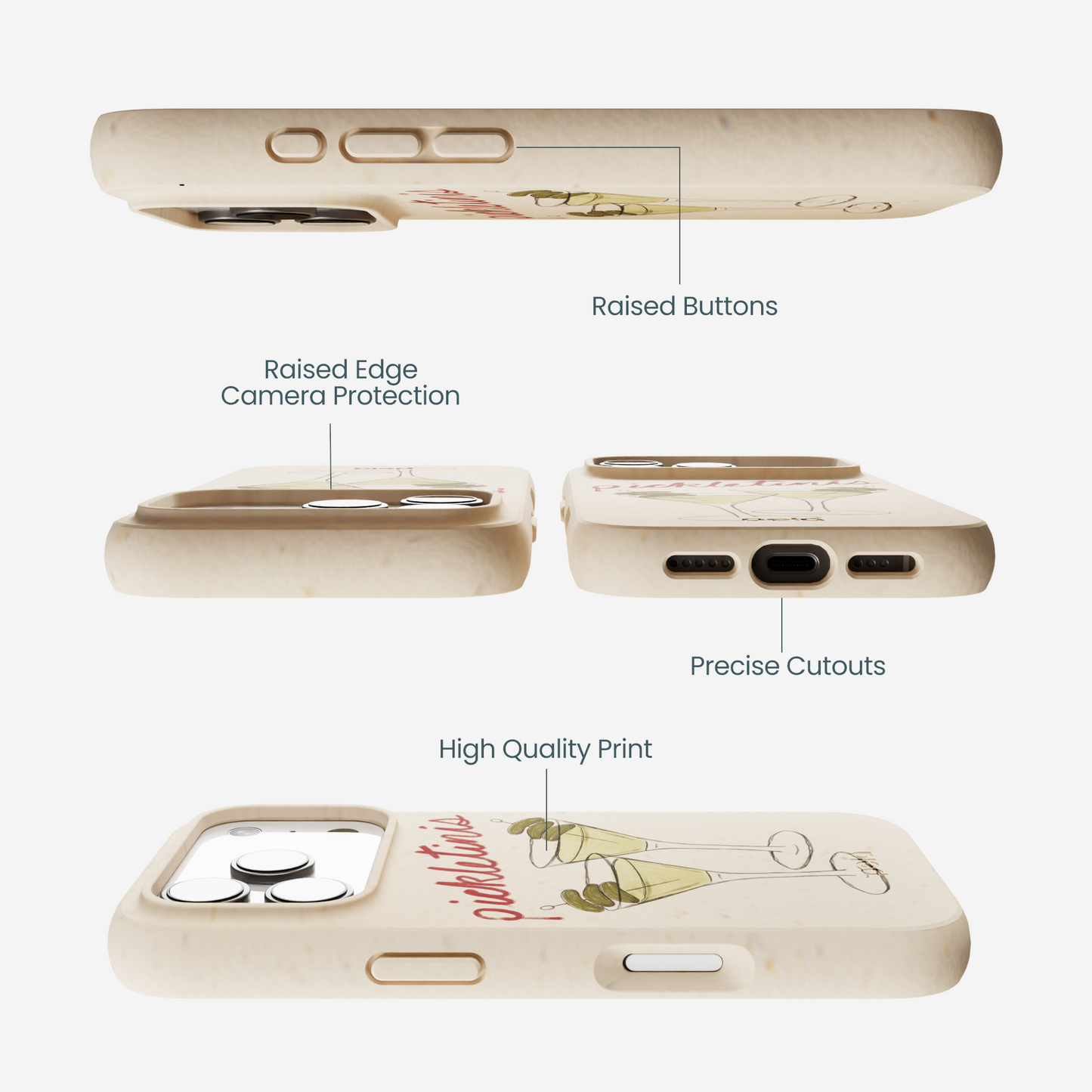 Seashell Pickletinis iPhone 17 Pro Case
