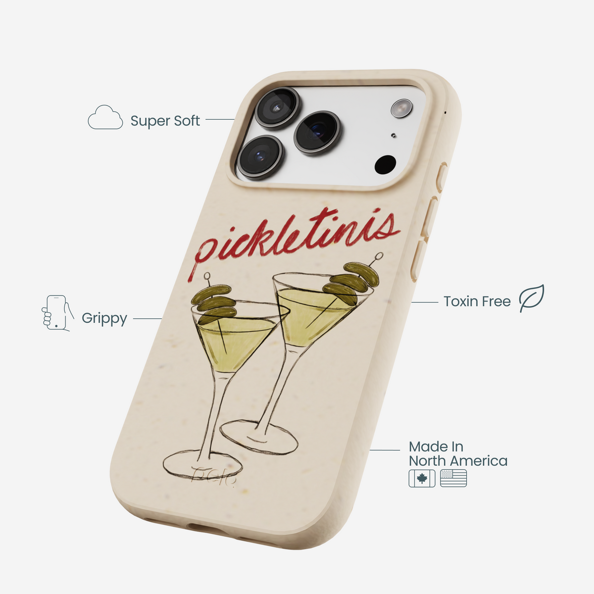 Seashell Pickletinis iPhone 17 Pro Case