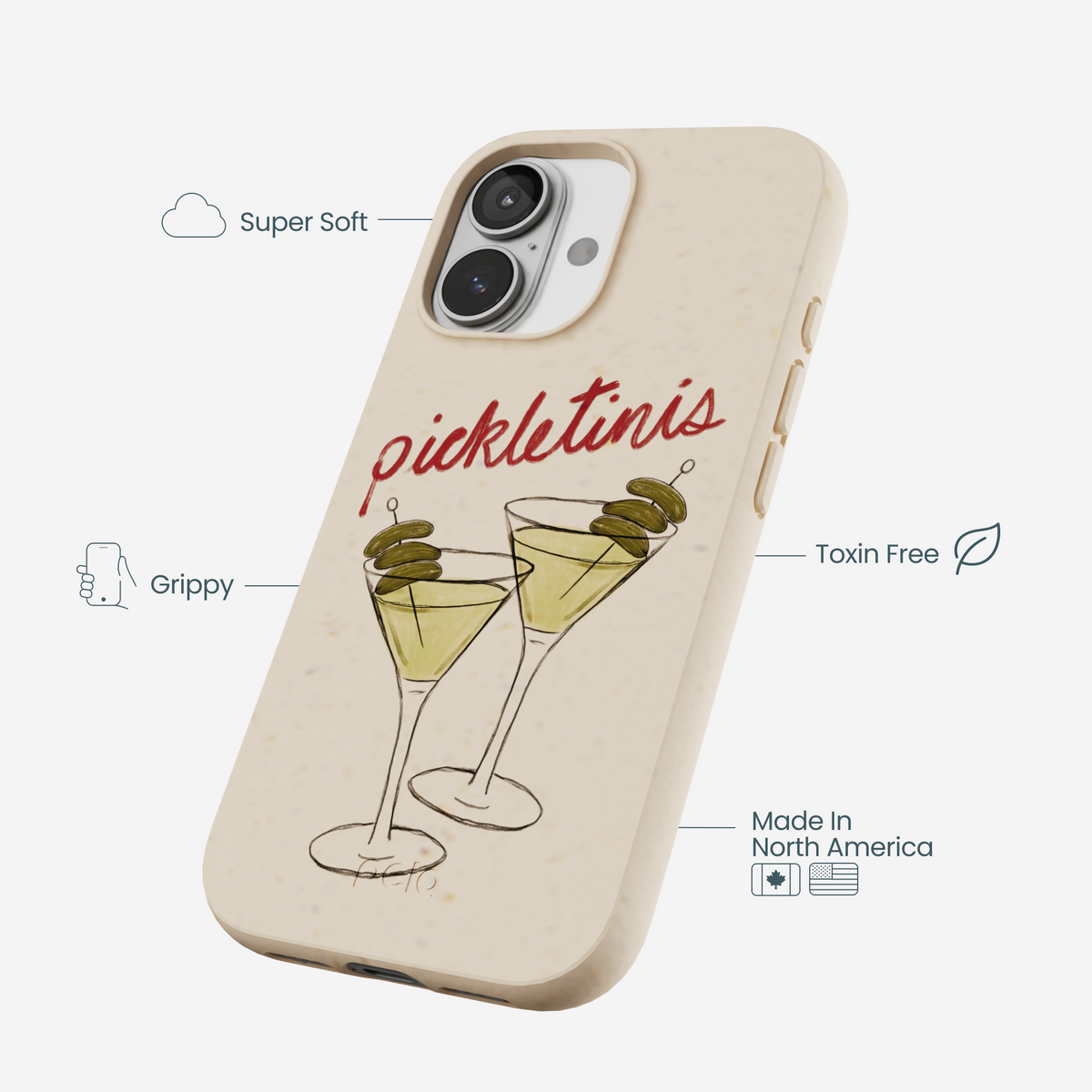 Seashell Pickletinis iPhone 17 Case