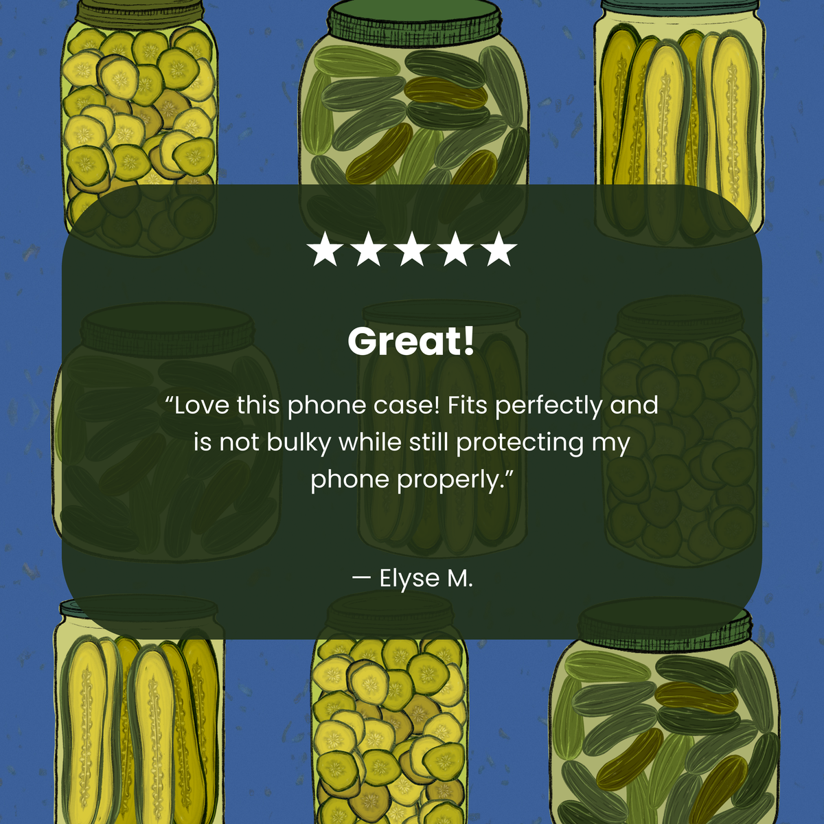 Electric Blue Pickling Pickles iPhone 17 Pro Case