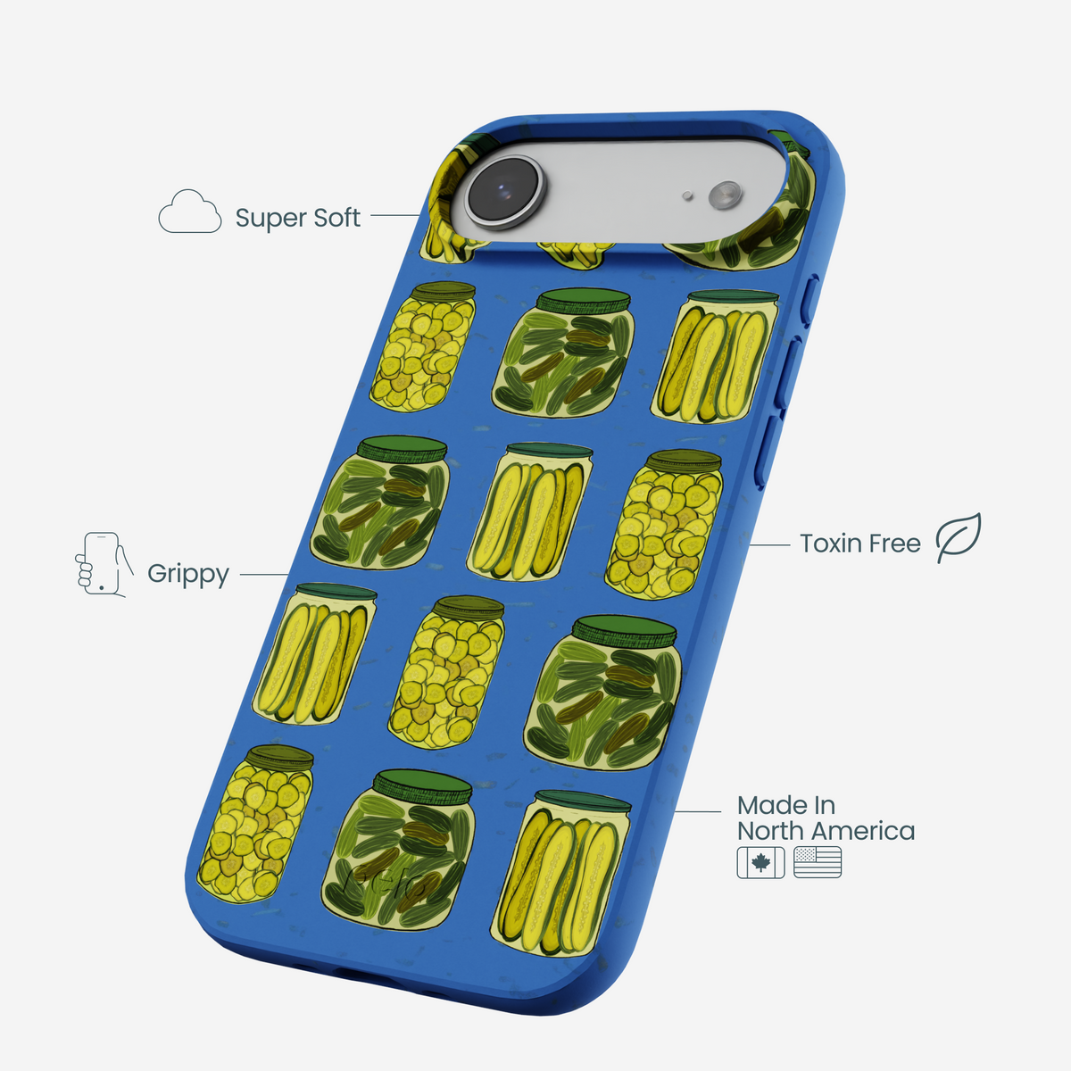 Electric Blue Pickling Pickles iPhone Air Case