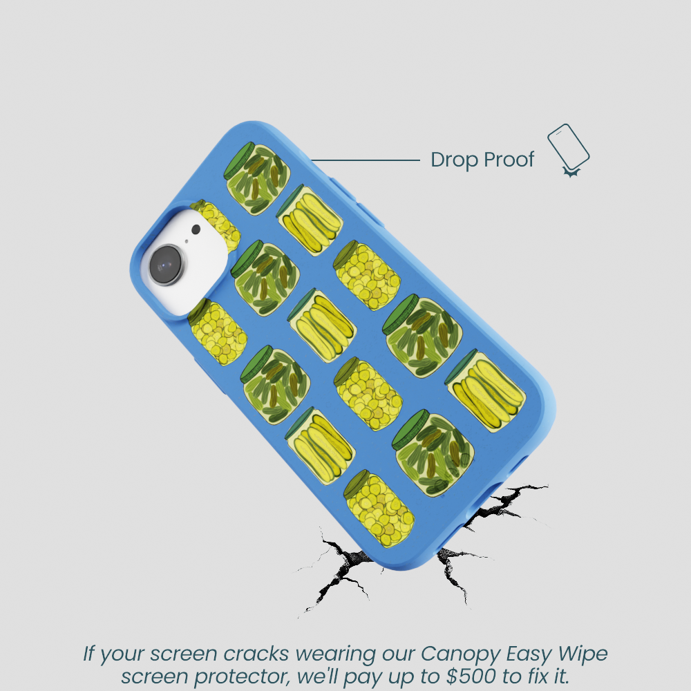 Electric Blue Pickling Pickles iPhone 16e/17e Case