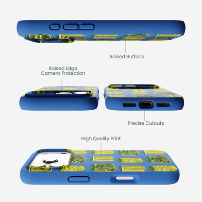Electric Blue Pickling Pickles iPhone 17 Pro Case