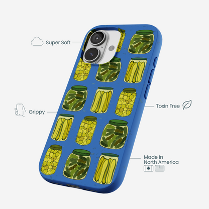 Electric Blue Pickling Pickles iPhone 17 Case