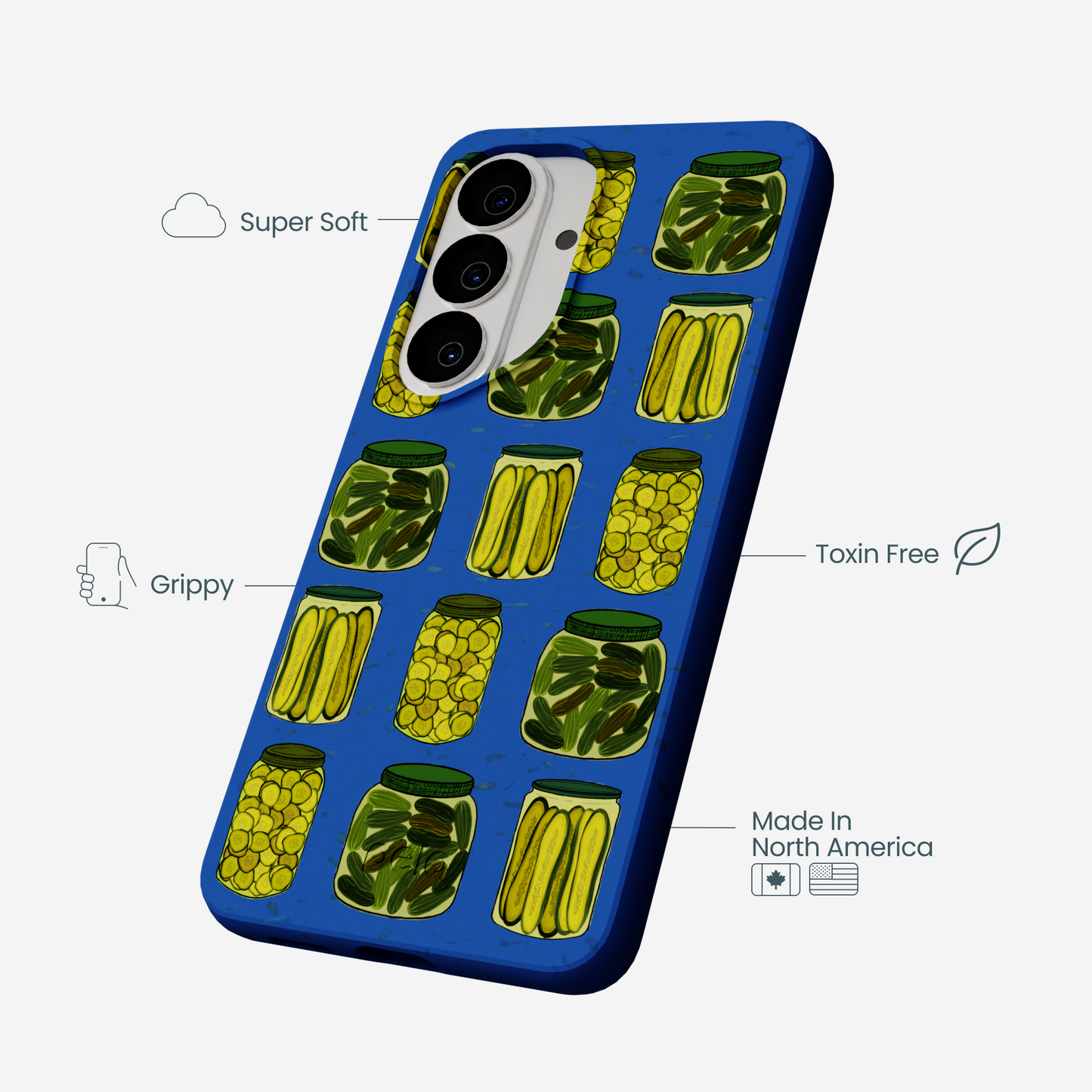 Electric Blue Pickling Pickles Samsung Galaxy S26 Case