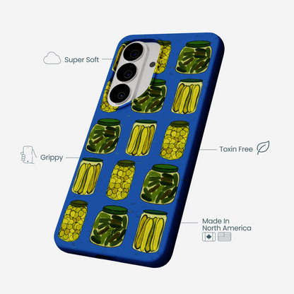 Electric Blue Pickling Pickles Samsung Galaxy S26 Case