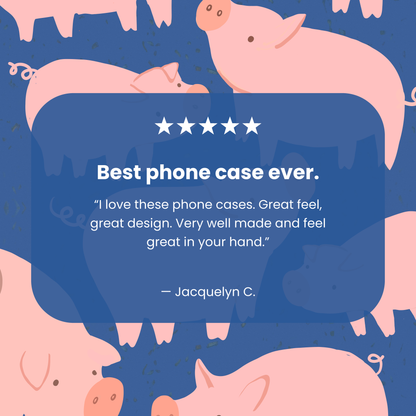Electric Blue Piggies iPhone 16e/17e Case