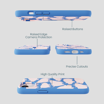 Electric Blue Piggies iPhone 16e/17e Case