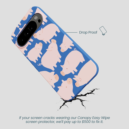 Electric Blue Piggies Google Pixel 10 Pro XL Case