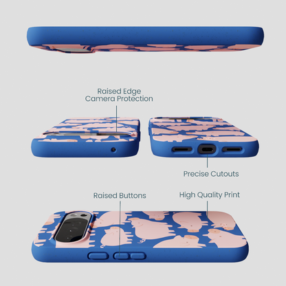 Electric Blue Piggies Google Pixel 10 Pro XL Case