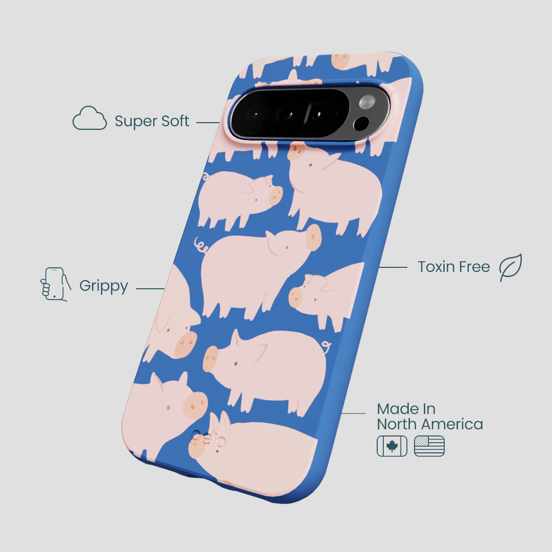 Electric Blue Piggies Google Pixel 10 Pro XL Case