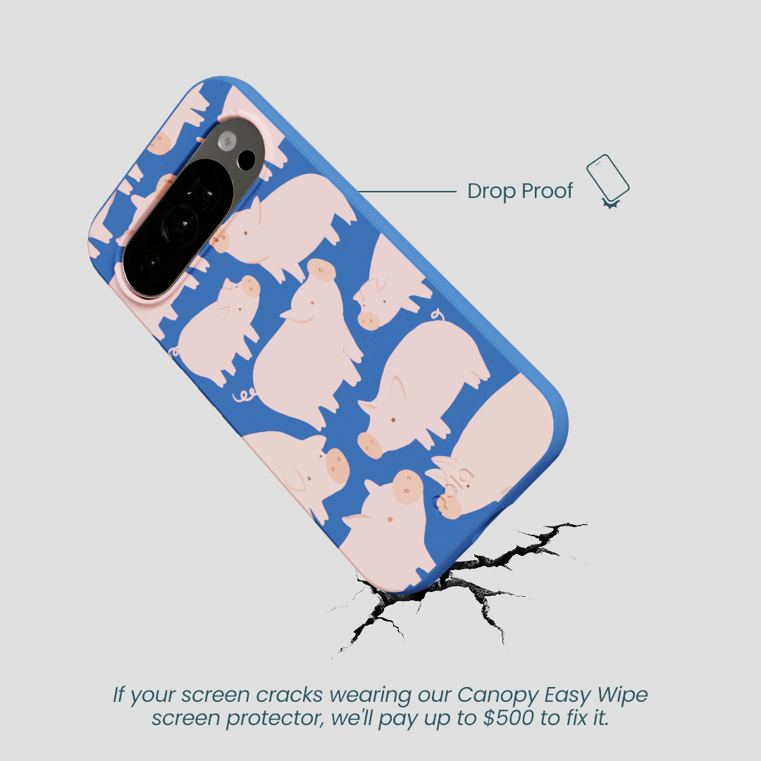 Electric Blue Piggies Google Pixel 10/10 Pro Case