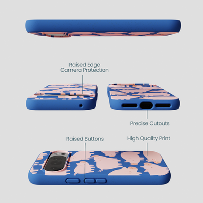 Electric Blue Piggies Google Pixel 10/10 Pro Case