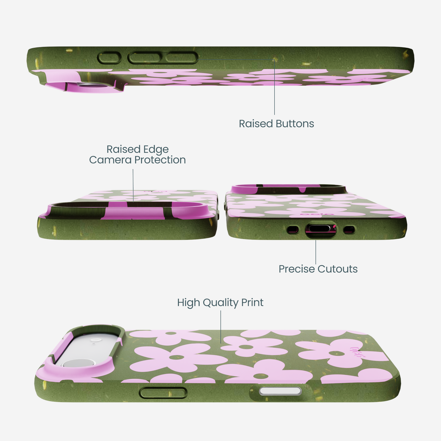 Forest Floor Pink Blooms iPhone Air Case