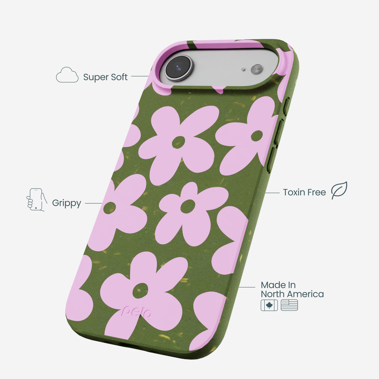 Forest Floor Pink Blooms iPhone Air Case