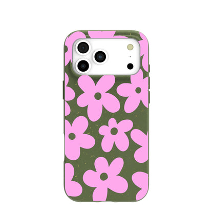 Forest Floor Pink Blooms iPhone 17 Pro Max Case
