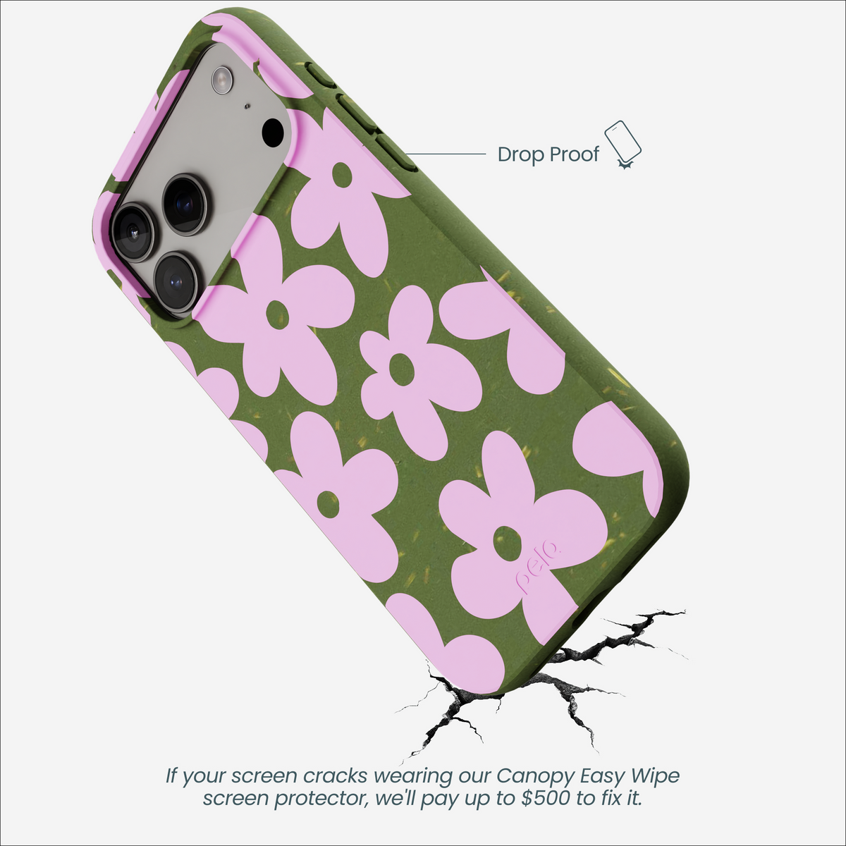 Forest Floor Pink Blooms iPhone 17 Pro Max Case