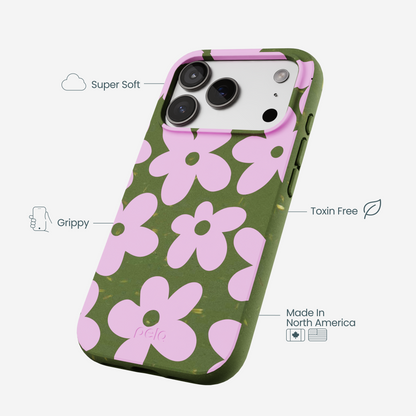 Forest Floor Pink Blooms iPhone 17 Pro Case