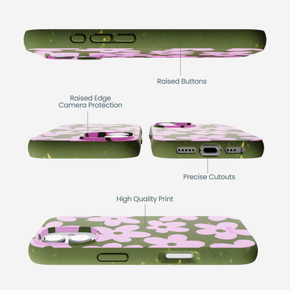 Forest Floor Pink Blooms iPhone 17 Case