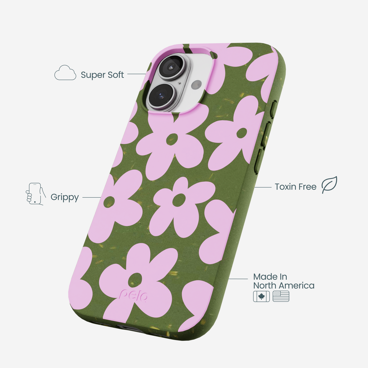 Forest Floor Pink Blooms iPhone 17 Case